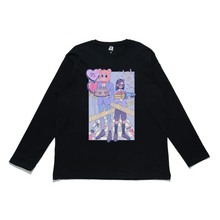Load image into Gallery viewer, "Party Entertainers" Cut and Sew Wide-body Long Sleeved Tee White/Black
