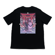 Load image into Gallery viewer, "Oni-Shikigami" Cut and Sew Wide-body Tee White/Black