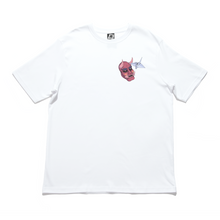 Load image into Gallery viewer, "Oni-Shikigami" Cut and Sew Wide-body Tee White/Black