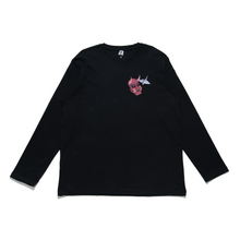 Load image into Gallery viewer, "Oni-Shikigami" Cut and Sew Wide-body Long Sleeved Tee White/Black