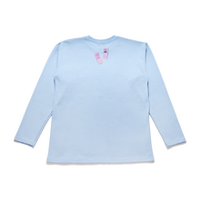 Load image into Gallery viewer, "Ring Ring!" Taper-Fit Heavy Cotton Long Sleeve Tee Sky Blue