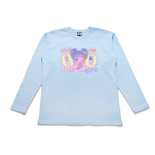 Load image into Gallery viewer, "Ring Ring!" Taper-Fit Heavy Cotton Long Sleeve Tee Sky Blue