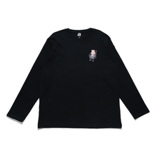 Load image into Gallery viewer, "Shopping Master" Cut and Sew Wide-body Long Sleeved Tee White/Black