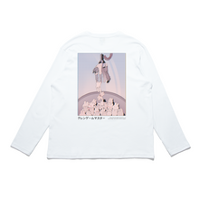 Load image into Gallery viewer, "Claw Machine Master" Cut and Sew Wide-body Long Sleeved Tee White/Black