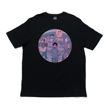Load image into Gallery viewer, "Buying Groceries" Cut and Sew Wide-body Tee White/Black/Salmon Pink