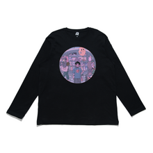 Load image into Gallery viewer, "Buying Groceries" Cut and Sew Wide-body Long Sleeved Tee White/Black/Salmon Pink