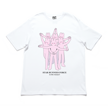 Load image into Gallery viewer, "Star Bunnies" Cut and Sew Wide-body Tee White/Beige