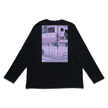 Load image into Gallery viewer, "Bunnies in Line" Cut and Sew Wide-body Long Sleeved Tee White/Black