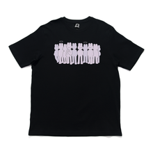Load image into Gallery viewer, "Bunnies in Line" Cut and Sew Wide-body Tee White/Black