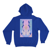 Load image into Gallery viewer, "Bunny Supremacy" Basic Hoodie Cobalt Blue/Light Pink
