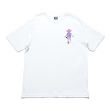 Load image into Gallery viewer, "Girl" Cut and Sew Wide-body Tee White/Black