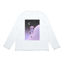 Load image into Gallery viewer, "Girl" Cut and Sew Wide-body Long Sleeved Tee White/Black
