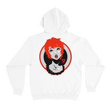 Load image into Gallery viewer, "Short Red Hair Girl" Basic Hoodie Black/White
