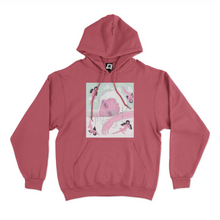 Load image into Gallery viewer, "Merry Go Round" Basic Hoodie White/Pink