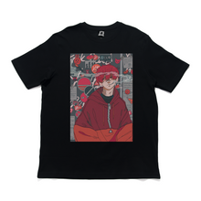 Load image into Gallery viewer, "Cigarette Break" Cut and Sew Wide-body Tee White/Black