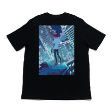 Load image into Gallery viewer, "The Fear of Falling" Cut and Sew Wide-body Tee White/Black