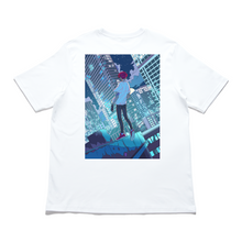 Load image into Gallery viewer, "The Fear of Falling" Cut and Sew Wide-body Tee White/Black
