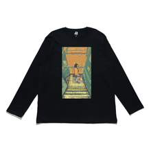 Load image into Gallery viewer, "Wrong Place Wrong Time" Cut and Sew Wide-body Long Sleeved Tee White/Black