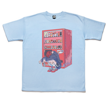 Load image into Gallery viewer, "Vending Machine" Taper-Fit Heavy Cotton Tee Sky Blue/Mint/Rose