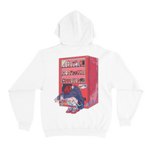 Load image into Gallery viewer, "Vending Machine" Basic Hoodie Pink/White