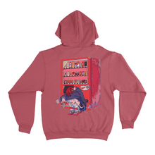 Load image into Gallery viewer, "Vending Machine" Basic Hoodie Pink/White