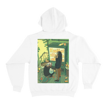 Load image into Gallery viewer, "Rusty Vending Machine" Basic Hoodie White