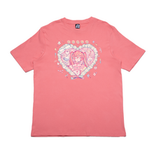 Load image into Gallery viewer, "Pinksick" Cut and Sew Wide-body Tee White/Black/Salmon Pink