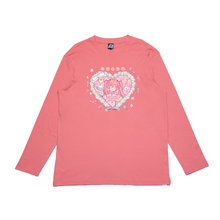 Load image into Gallery viewer, "Pinksick" Cut and Sew Wide-body Long Sleeved Tee White/Black/Salmon Pink