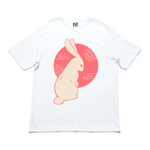 Load image into Gallery viewer, "Mooncycle" Cut and Sew Wide-body Tee White/Black