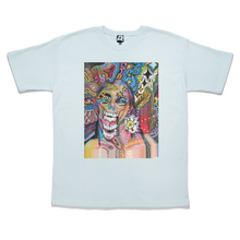 Load image into Gallery viewer, "Stimulated" Taper-Fit Heavy Cotton Tee Mint/Sky Blue