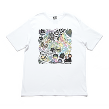 Load image into Gallery viewer, "Brain Clutter" Cut and Sew Wide-body Tee White/Black
