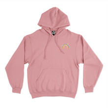 Load image into Gallery viewer, "Rainbow" Basic Hoodie White/Light Pink