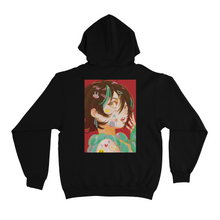 Load image into Gallery viewer, "Wine" Basic Hoodie Black/Pink