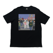 Load image into Gallery viewer, "I Don't Belong Here" Cut and Sew Wide-body Tee White/Black