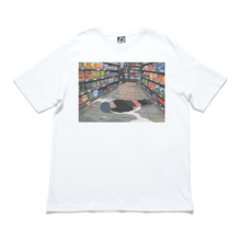 Load image into Gallery viewer, "Down" Cut and Sew Wide-body Tee White/Black
