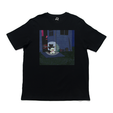 Load image into Gallery viewer, "Hands-Up" Cut and Sew Wide-body Tee White/Black