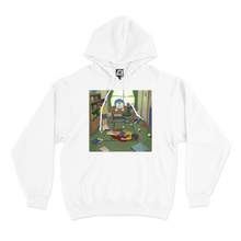 Load image into Gallery viewer, "I Killed Myself In The Past" Basic Hoodie White