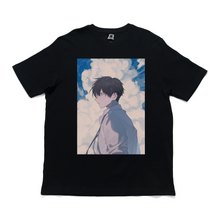 Load image into Gallery viewer, "Summer Solstice" Cut and Sew Wide-body Tee White/Black