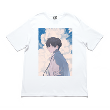 Load image into Gallery viewer, "Summer Solstice" Cut and Sew Wide-body Tee White/Black
