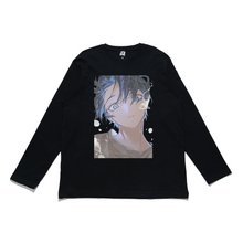 Load image into Gallery viewer, "Summer Solstice" Cut and Sew Wide-body Long Sleeved Tee White/Black