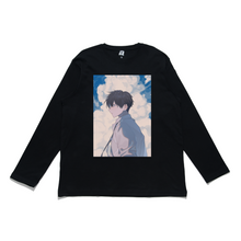 Load image into Gallery viewer, "Breathe the Air of Freedom" Cut and Sew Wide-body Long Sleeved Tee White/Black