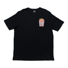 Load image into Gallery viewer, "Fries & Cereal" Cut and Sew Wide-body Tee White/Black