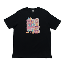 Load image into Gallery viewer, "Egg" Cut and Sew Wide-body Tee White/Black