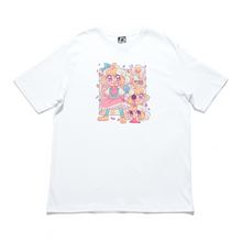 Load image into Gallery viewer, "Egg" Cut and Sew Wide-body Tee White/Black
