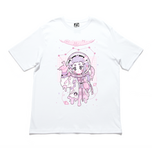 Load image into Gallery viewer, "Space Girl MK II" - Cut and Sew Wide-body Tee White/Black