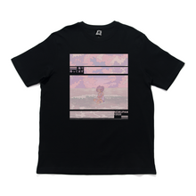 Load image into Gallery viewer, "I'll be waiting by the sea" - Cut and Sew Wide-body Tee White/Black