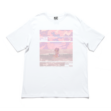 Load image into Gallery viewer, "I'll be waiting by the sea" - Cut and Sew Wide-body Tee White/Black
