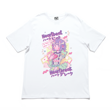 Load image into Gallery viewer, “Heartbeat, Heartbreak” - Cut and Sew Wide-body Tee White/Black