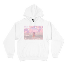 Load image into Gallery viewer, "I'll be waiting by the Sea" Basic Hoodie White/Pink