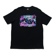 Load image into Gallery viewer, "Miyata's Room" Cut and Sew Wide-body Tee White/Black